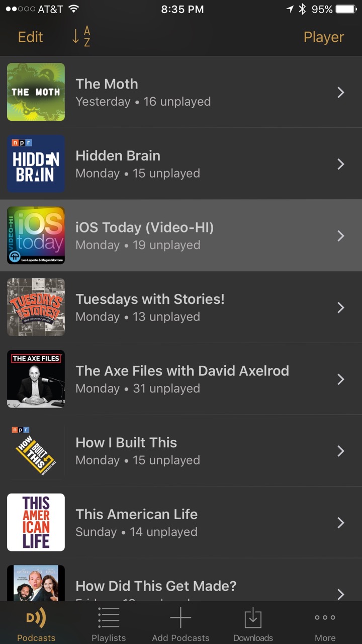 Podcasts List